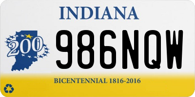 IN license plate 986NQW