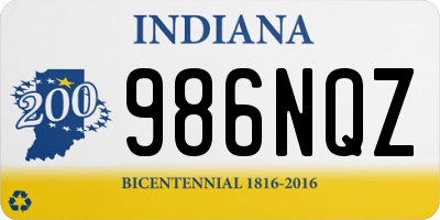 IN license plate 986NQZ