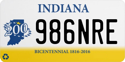 IN license plate 986NRE