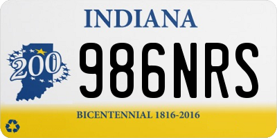 IN license plate 986NRS