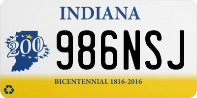 IN license plate 986NSJ