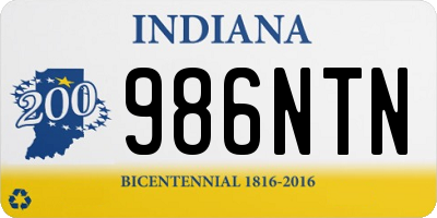 IN license plate 986NTN