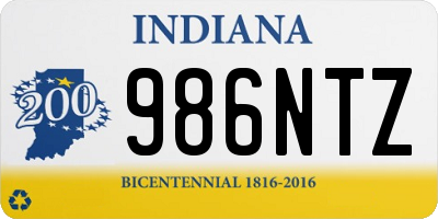 IN license plate 986NTZ