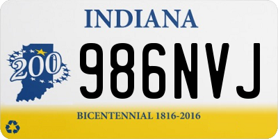 IN license plate 986NVJ