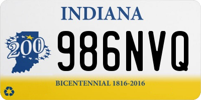 IN license plate 986NVQ