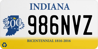 IN license plate 986NVZ