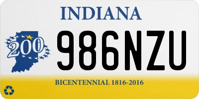 IN license plate 986NZU