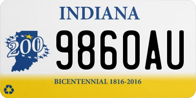 IN license plate 986OAU