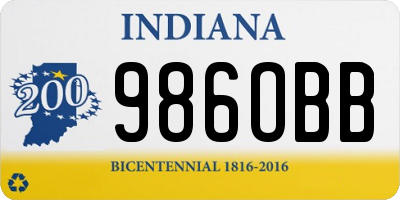 IN license plate 986OBB