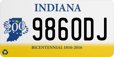 IN license plate 986ODJ