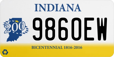 IN license plate 986OEW