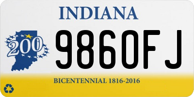 IN license plate 986OFJ