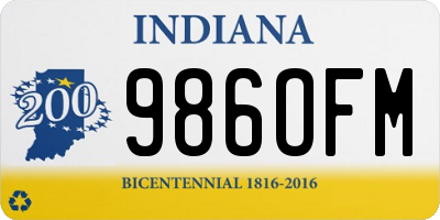 IN license plate 986OFM