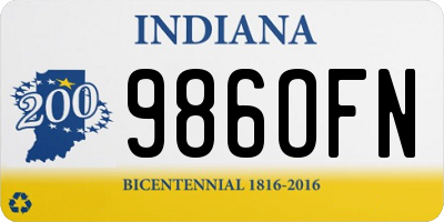 IN license plate 986OFN