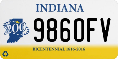 IN license plate 986OFV