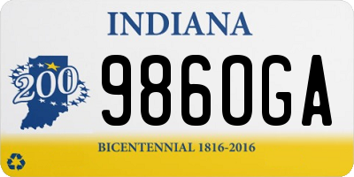 IN license plate 986OGA