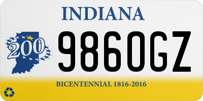 IN license plate 986OGZ