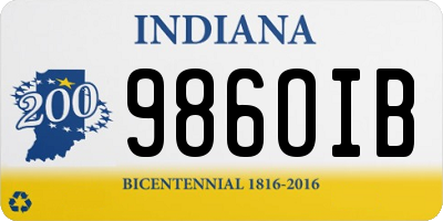 IN license plate 986OIB