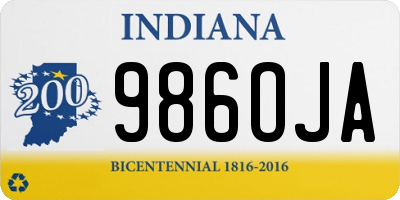 IN license plate 986OJA