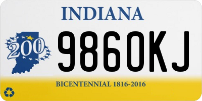 IN license plate 986OKJ