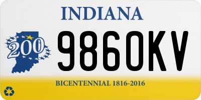 IN license plate 986OKV