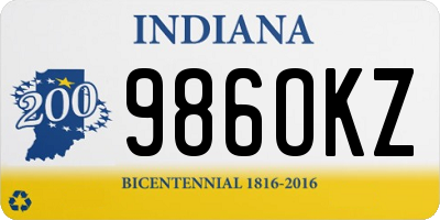 IN license plate 986OKZ