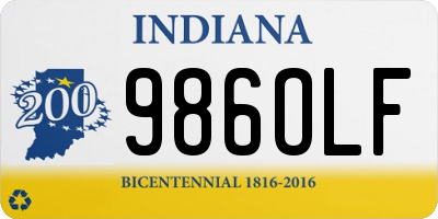 IN license plate 986OLF