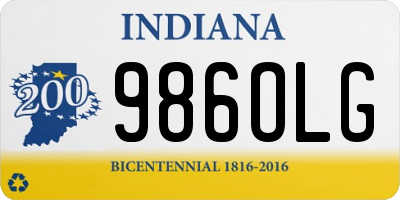 IN license plate 986OLG
