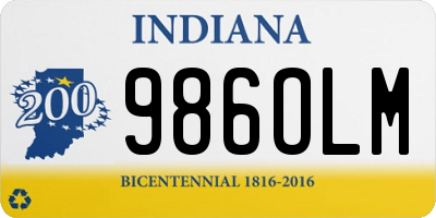 IN license plate 986OLM