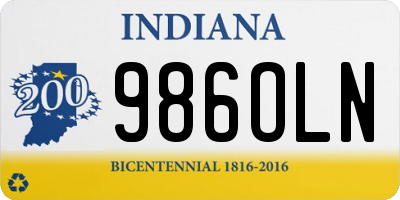 IN license plate 986OLN