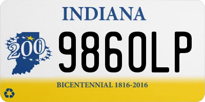 IN license plate 986OLP