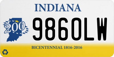 IN license plate 986OLW
