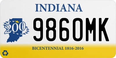 IN license plate 986OMK