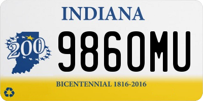 IN license plate 986OMU