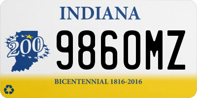 IN license plate 986OMZ