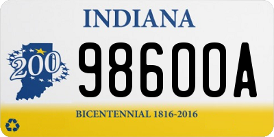 IN license plate 986OOA