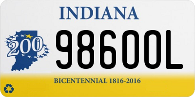 IN license plate 986OOL