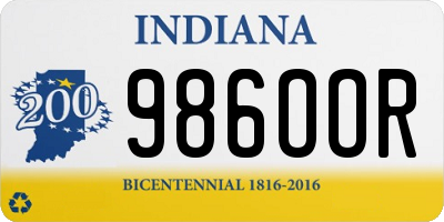 IN license plate 986OOR