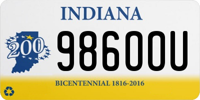 IN license plate 986OOU