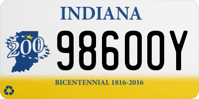 IN license plate 986OOY