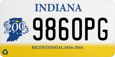 IN license plate 986OPG