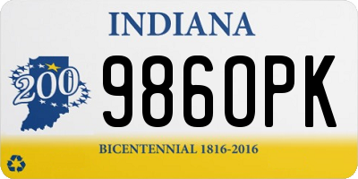 IN license plate 986OPK