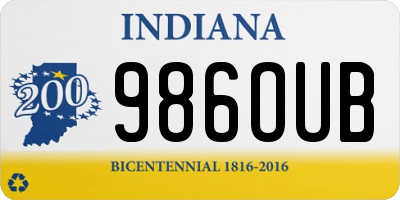 IN license plate 986OUB