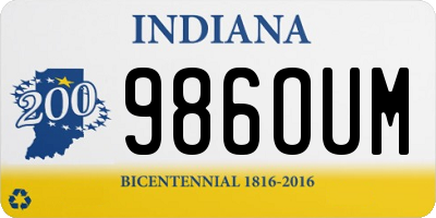 IN license plate 986OUM