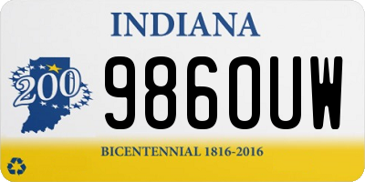 IN license plate 986OUW