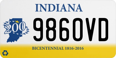 IN license plate 986OVD