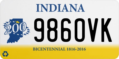 IN license plate 986OVK