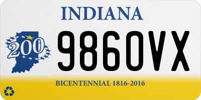 IN license plate 986OVX