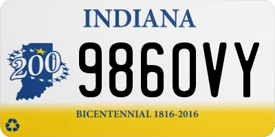 IN license plate 986OVY