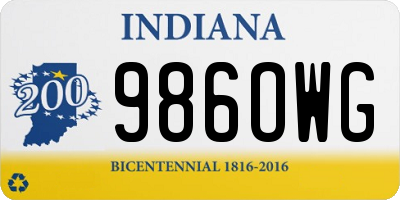 IN license plate 986OWG